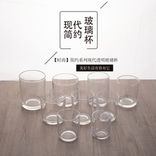 爆款冰激凌香薰蜡烛杯玻璃容器蜡烛台透明蜡烛杯室内浪漫烛台空杯详情2
