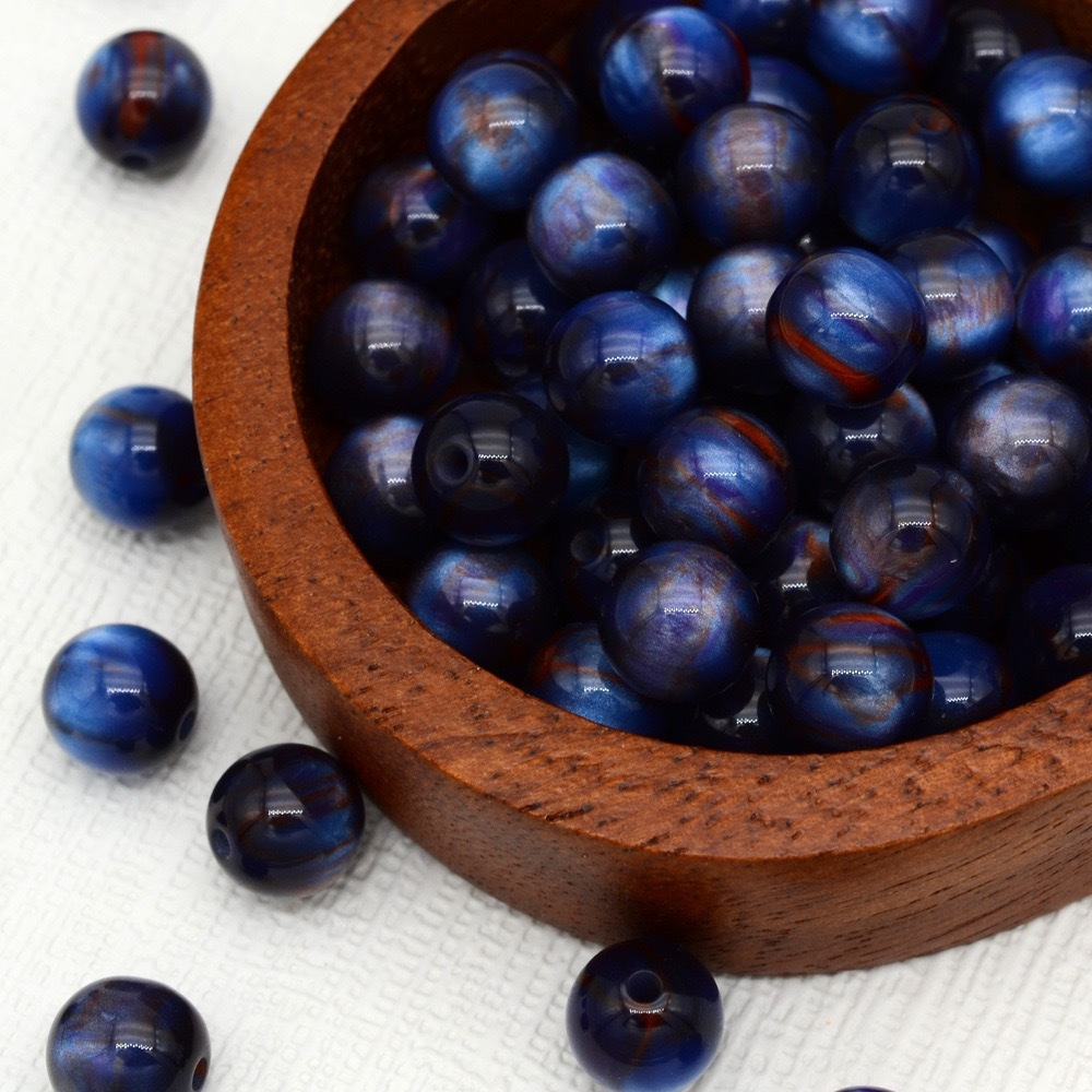 Dreamy starry sky flowing light resin beads, resin beads diy handcrafted ancient-style bracelet and string accessory materials pic 9