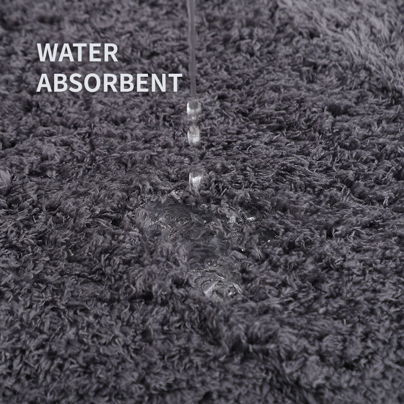 Cross-border bathroom products: toilet, bathtub, Nordic-style floor mat, bathroom anti-slip mat, three-piece set, silk and wool carpet pic 5