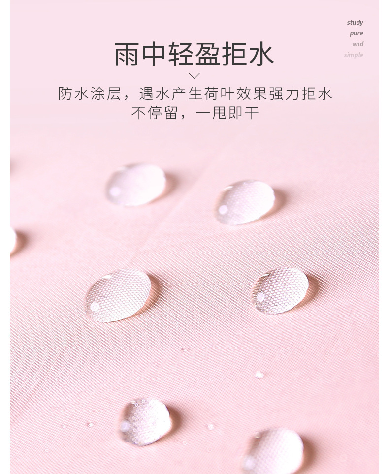 全自动雨伞晴雨两用黑胶太阳伞创意韩版女三折伞加印logo雨伞定制详情16