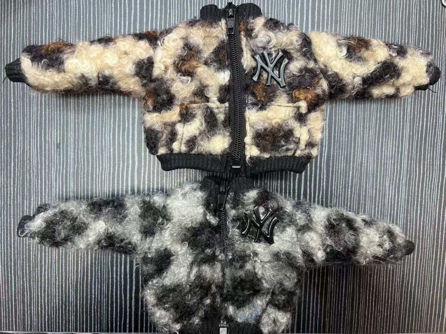 仅娃衣嘎子姐蓬松羊羔毛外套豹纹卷毛大衣百搭秋冬衣服换装详情1