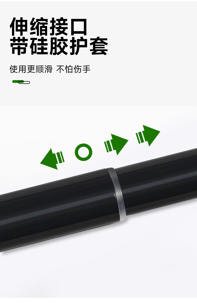 免打孔伸缩晾衣杆窗帘杆衣柜支撑架卫生间挂凉衣不锈钢收缩浴帘杆详情5