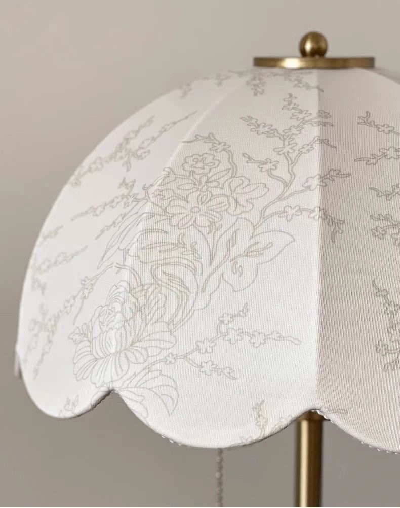 Chinese-style solid wood printed fabric table lamp, decorative table lamp for living room, bedroom and bedside, eye-protecting lamp for homestay, hotel and study pic 20