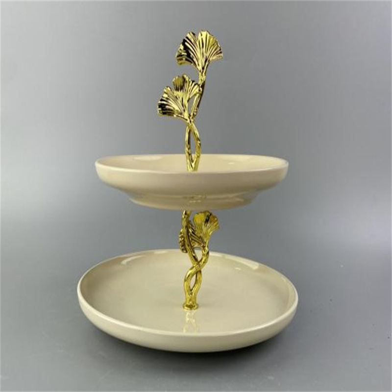 厂家直销五金提手串盘架水果盘子蛋糕甜品盘果盘合金支架家居配件详情22