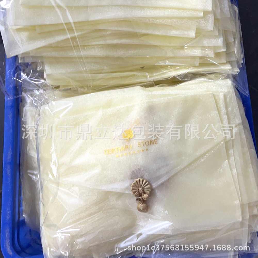 现货白色加密欧根纱束口袋10*13CM干花谷子种子收纳包装袋纱袋子详情9