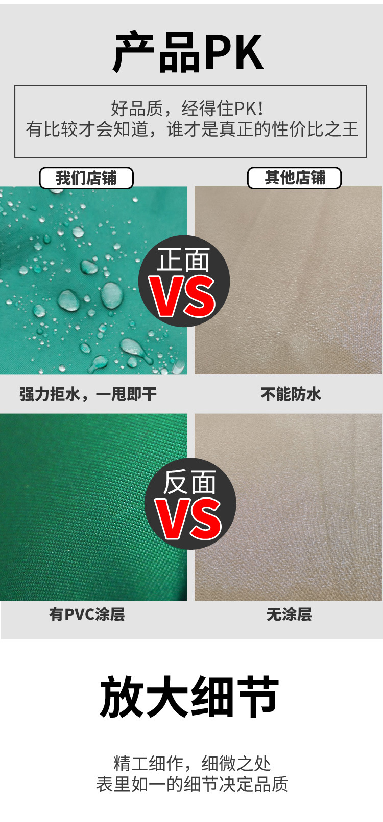 户外遮阳伞顶布圆形伞布防雨防晒顶棚布中柱伞布米香蕉伞布摆摊伞详情8
