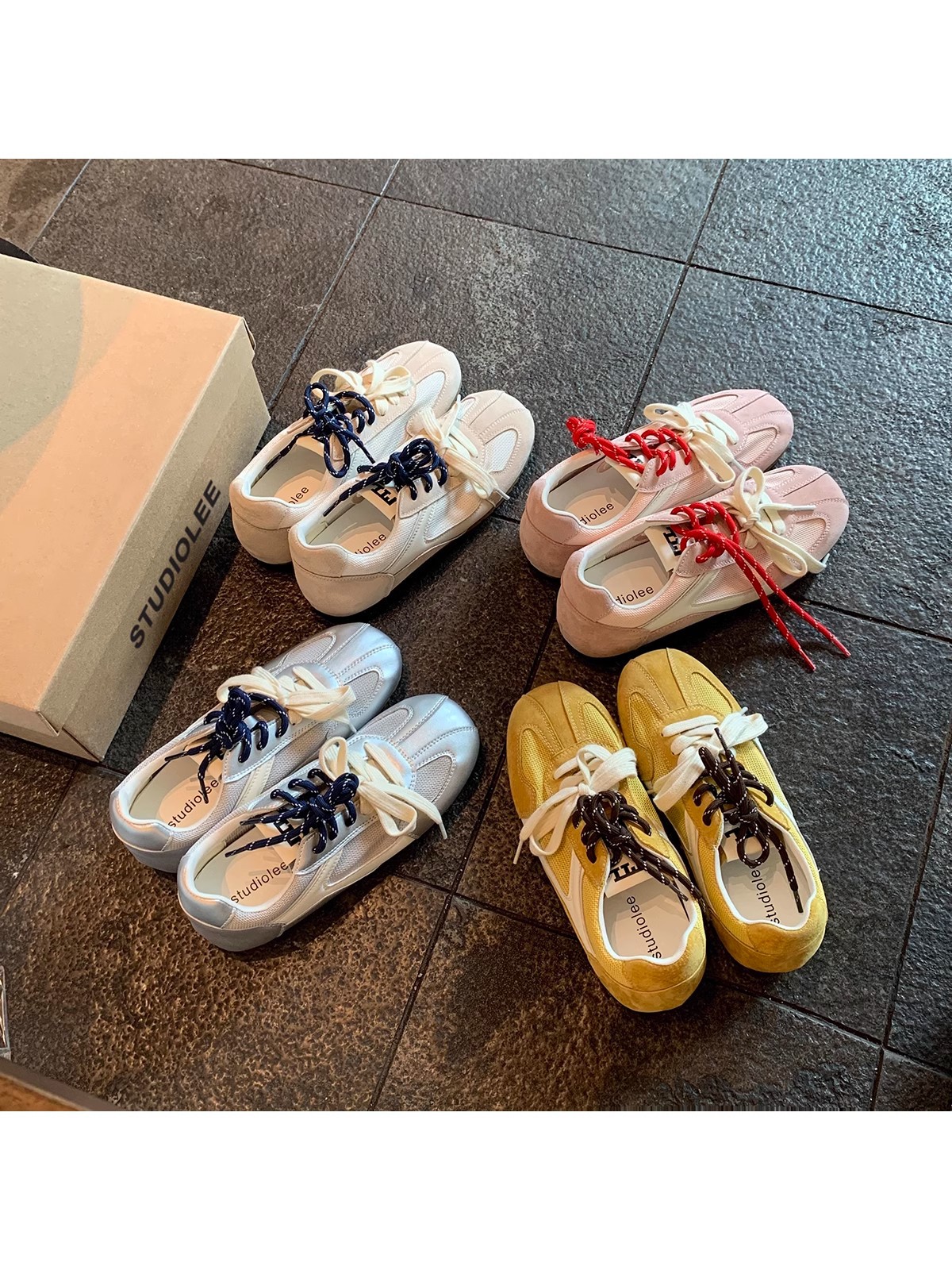 葡萄妈复古平底德训鞋2025夏季新款休闲鞋网面透气阿甘鞋百搭爆款详情4