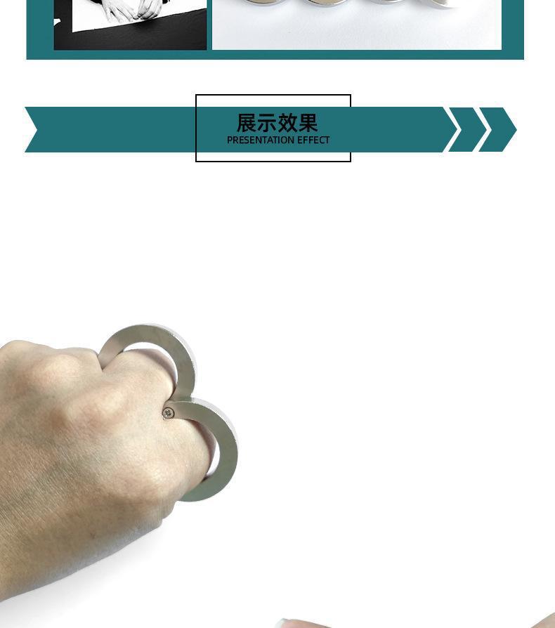 跨境爆款防身戒指HARDSELFDEFENSERING不锈钢折叠防身指环戒指edc详情7