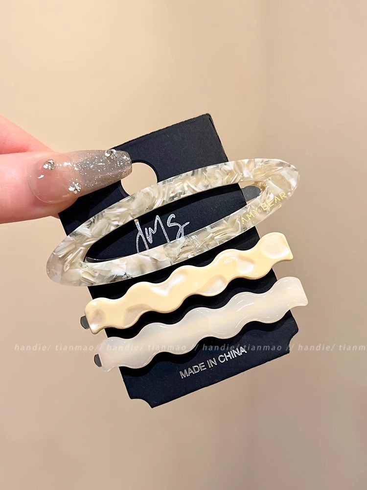 3件套复古醋酸发夹侧边夹2025新款碎发刘海夹前额bb夹子发卡头饰详情12