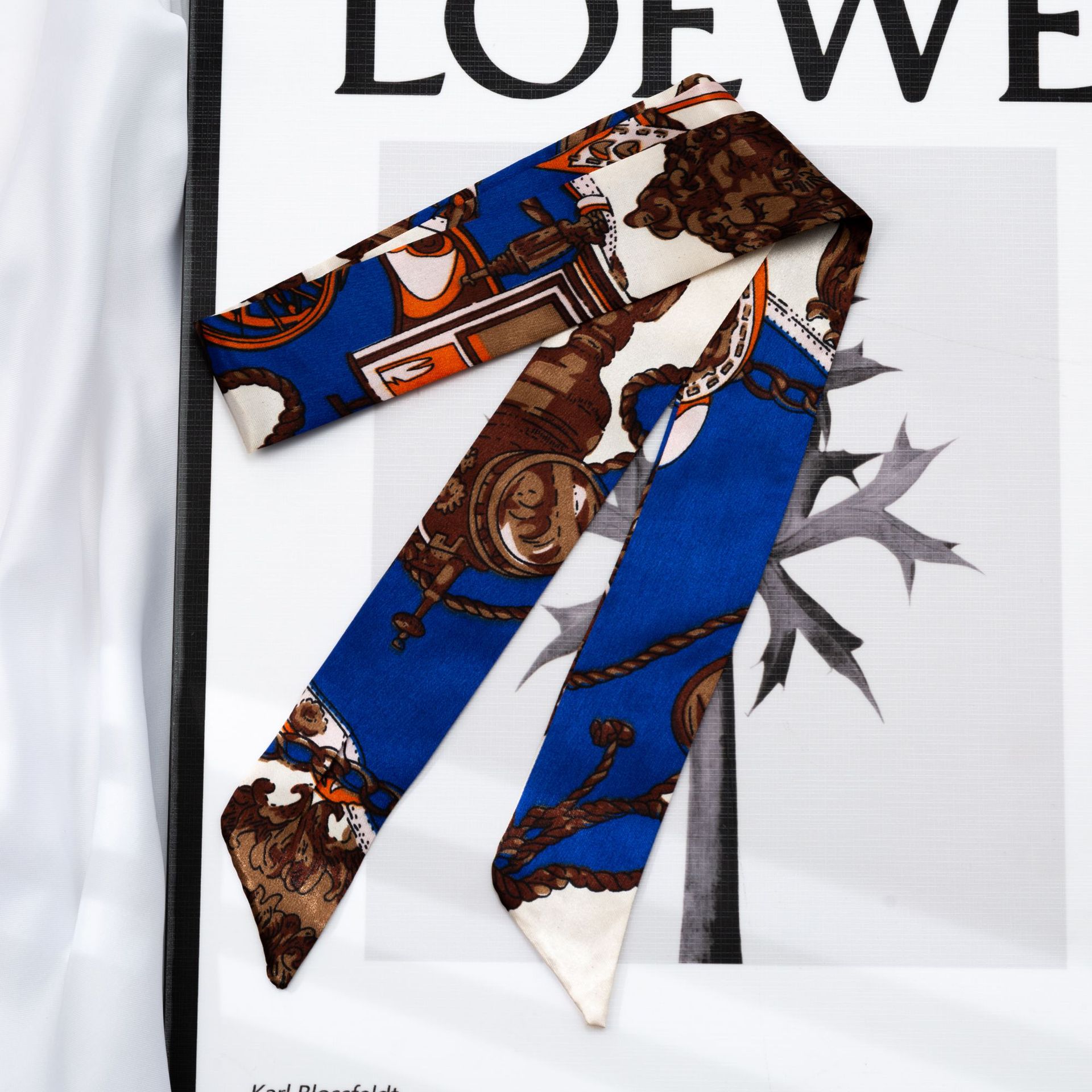 2025 Small silk scarf, hair band, long silk scarf, hair band, silk ribbon, Suzhou and Hangzhou souvenir packaging box, silk scarf pic 19