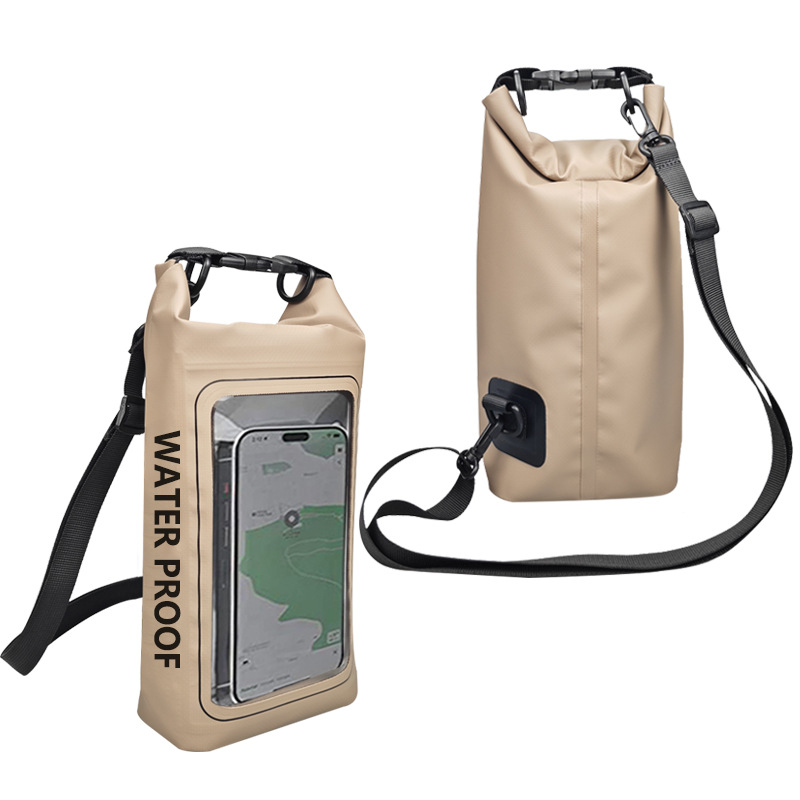 亚马逊新品2L防水包户外斜跨包二合一手机防水袋PVC游泳防水包详情26