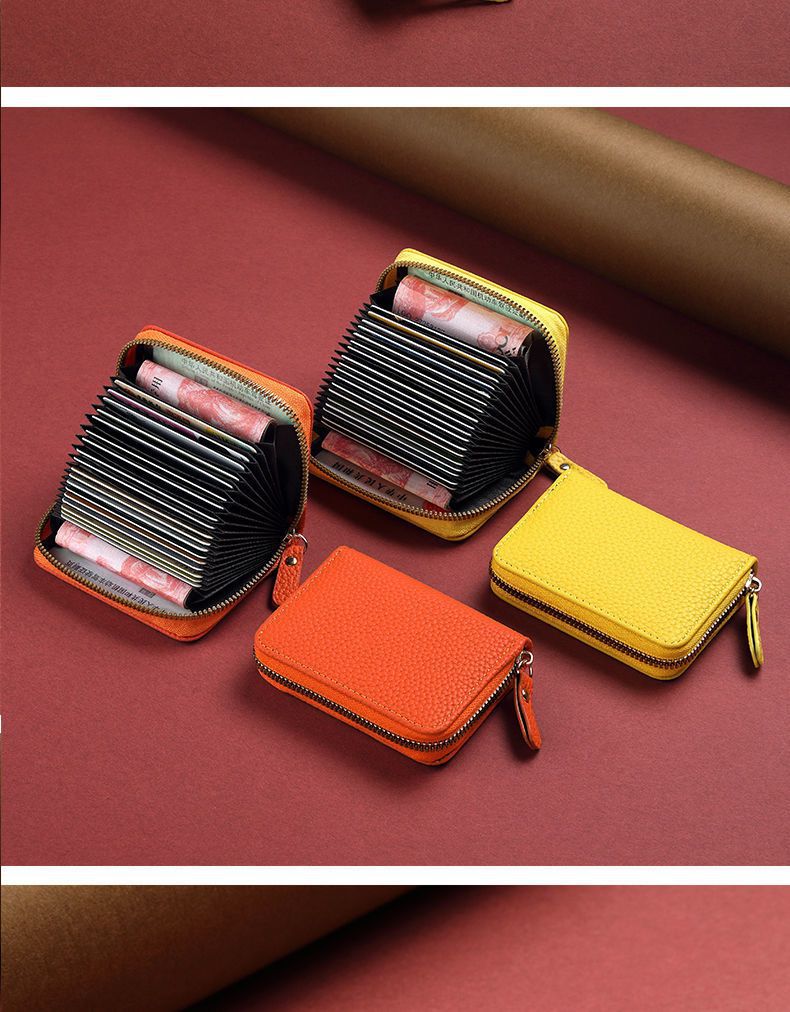 卡包大容量多卡位驾驶证件套男女防消磁防盗刷零钱包精致高档小巧详情13