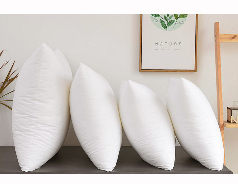 Wholesale of pp cotton brushed fabric pillow cores, slow-rebound feathered cotton non-woven fabric pillow cores, a pair of square all-cotton pillows pic 3