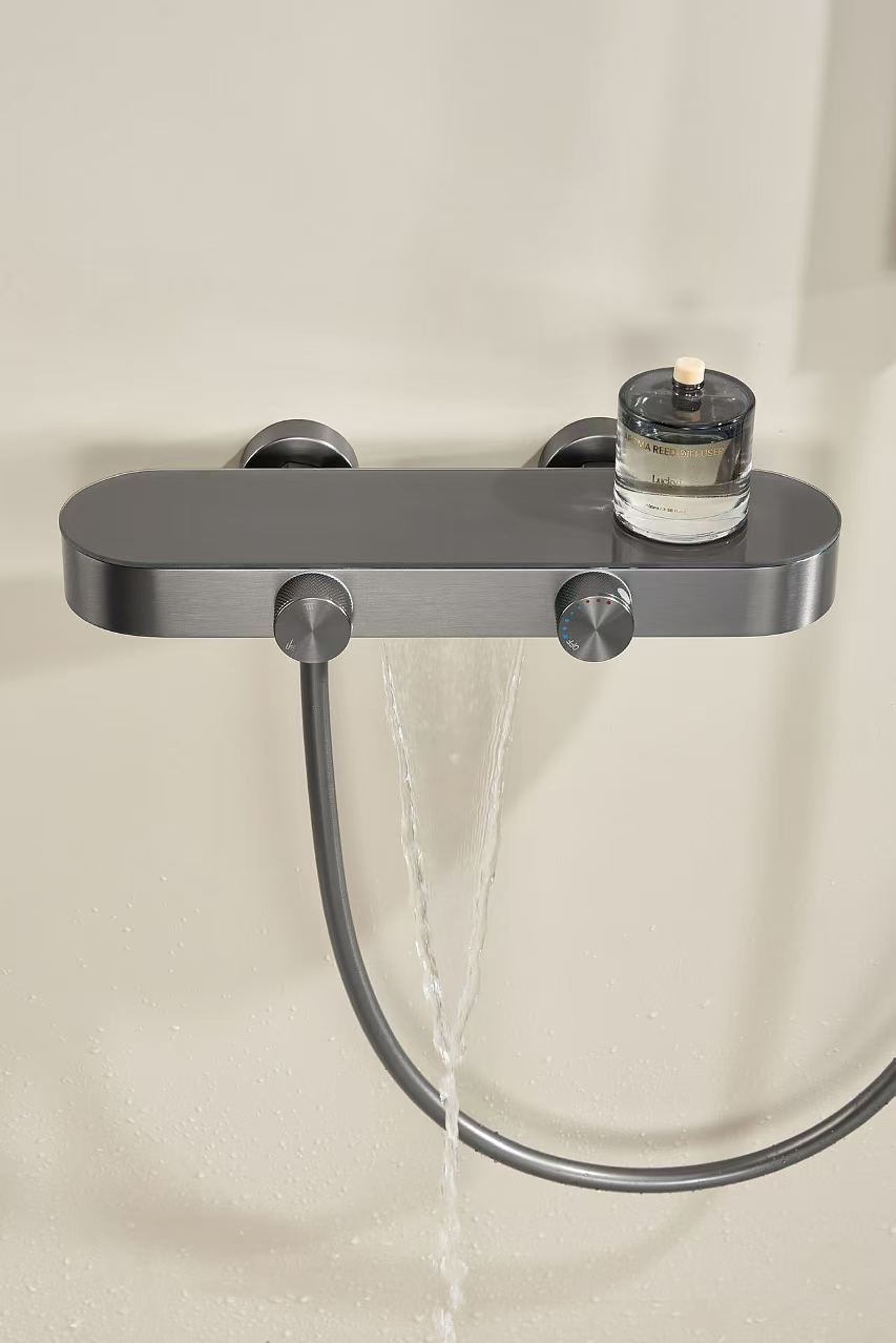 现货全铜无顶喷简易数显淋浴花洒套装家用卫生间分体式沐浴花洒详情7