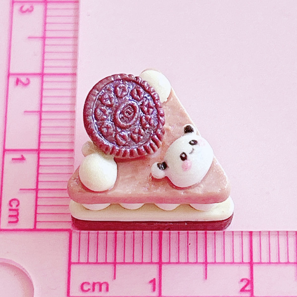 Panda Triangle Mousse Cake Food Play Decoration diy Hair accessory Pendant Handcrafted matching decorative embellishment materials pic 13