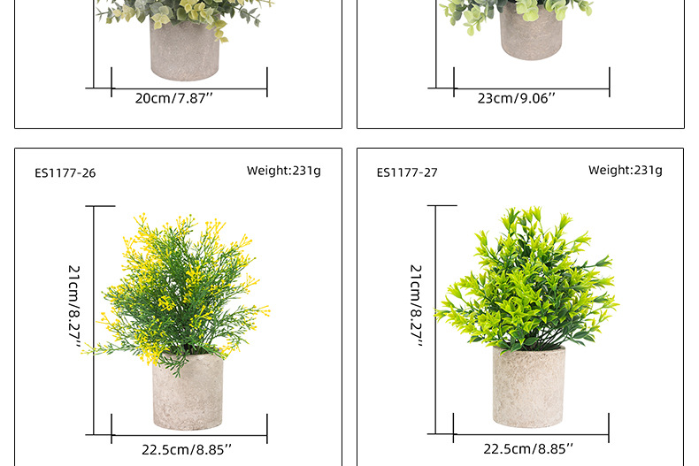 仿真绿植盆栽纸浆盆家居装饰商超文化办公园艺工厂定制仿真植物摆件详情5