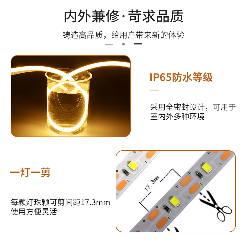 LED 3V.5V 12V 6*12软灯条户外防水超亮做字造型 柔性霓虹灯详情8