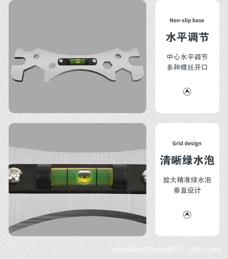 Stainless steel bathroom special wrench, showerhead positioning, shower installation, thickened hexagonal wrench, curved foot level, maintenance pic 8