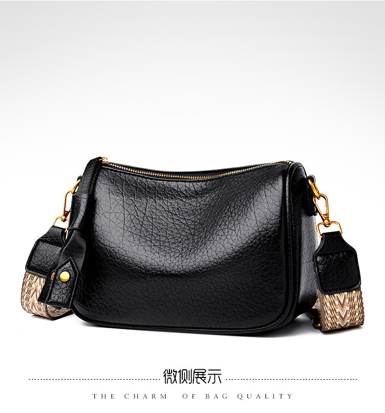 科彼袋鼠女士包包单肩腋下包宽肩带复古斜挎包高级感女包新款潮流详情17