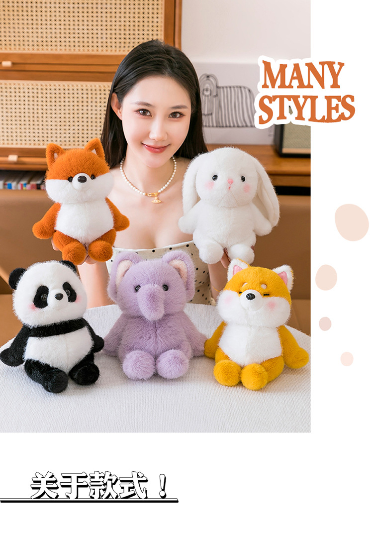 桌伴小动物公仔手机支架香氛可爱毛绒玩具娃娃生日礼物女儿童玩偶详情10