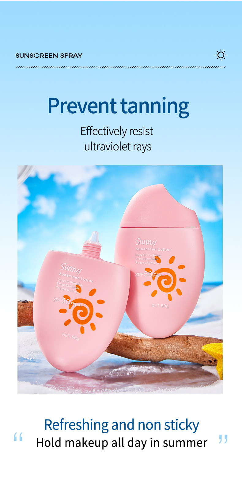 【跨境专供】FORMBO防护乳保湿清爽防水防汗防紫外线防护乳批发详情6