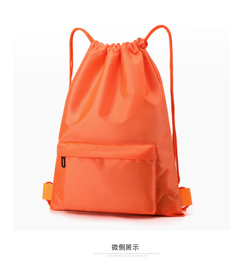 Customized waterproof drawstring backpacks, sports and fitness bags, hiking and running backpacks, cross-border basketball and football bags pic 24