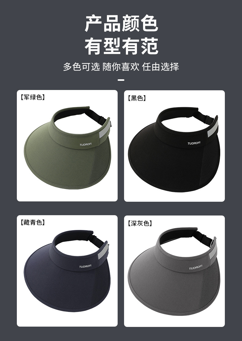 空顶帽子男女款夏季防紫外线户外出游遮阳防晒帽显脸小百搭大檐帽详情11