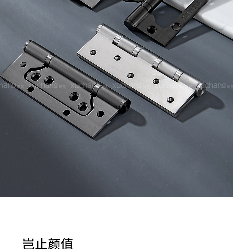 4寸5寸不锈钢静音轴承开槽室内房门子母合页加厚平开合页大门铰链详情2