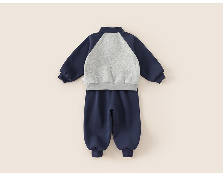 宥宝童装春季女童POLO领卫衣百褶裙两件套女童学院风套装CT24046详情21