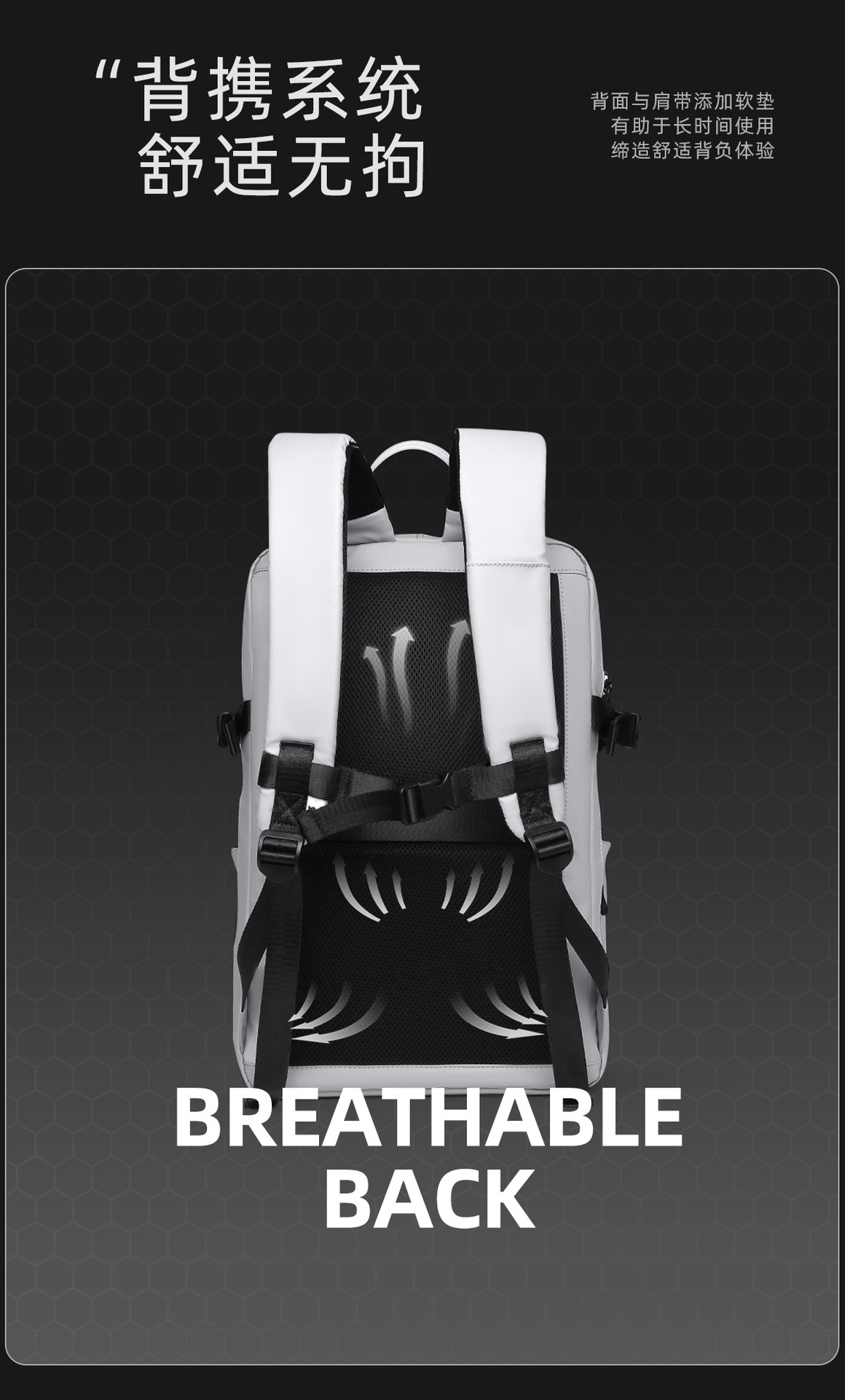 New cross-border travel backpack for men, large-capacity computer bag, multi-functional cycling backpack, waterproof pic 16