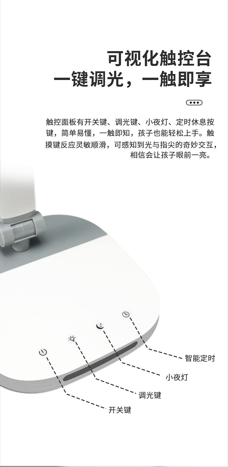 跨境新款无频闪AA级护眼台灯全光谱LED床头灯儿童近视学习防蓝光详情6