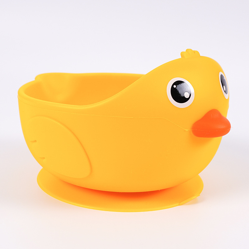 宝宝辅食碗硅胶儿童餐具母婴用品吃饭碗防摔食品级恒温碗专用喂饭详情16