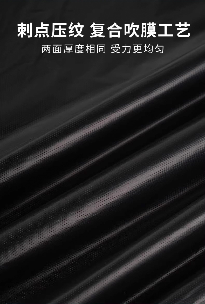 Large commercial black garbage bags, outdoor garbage bags for environmental sanitation, extra-large size buckets, kitchen and property cleaning bags pic 9