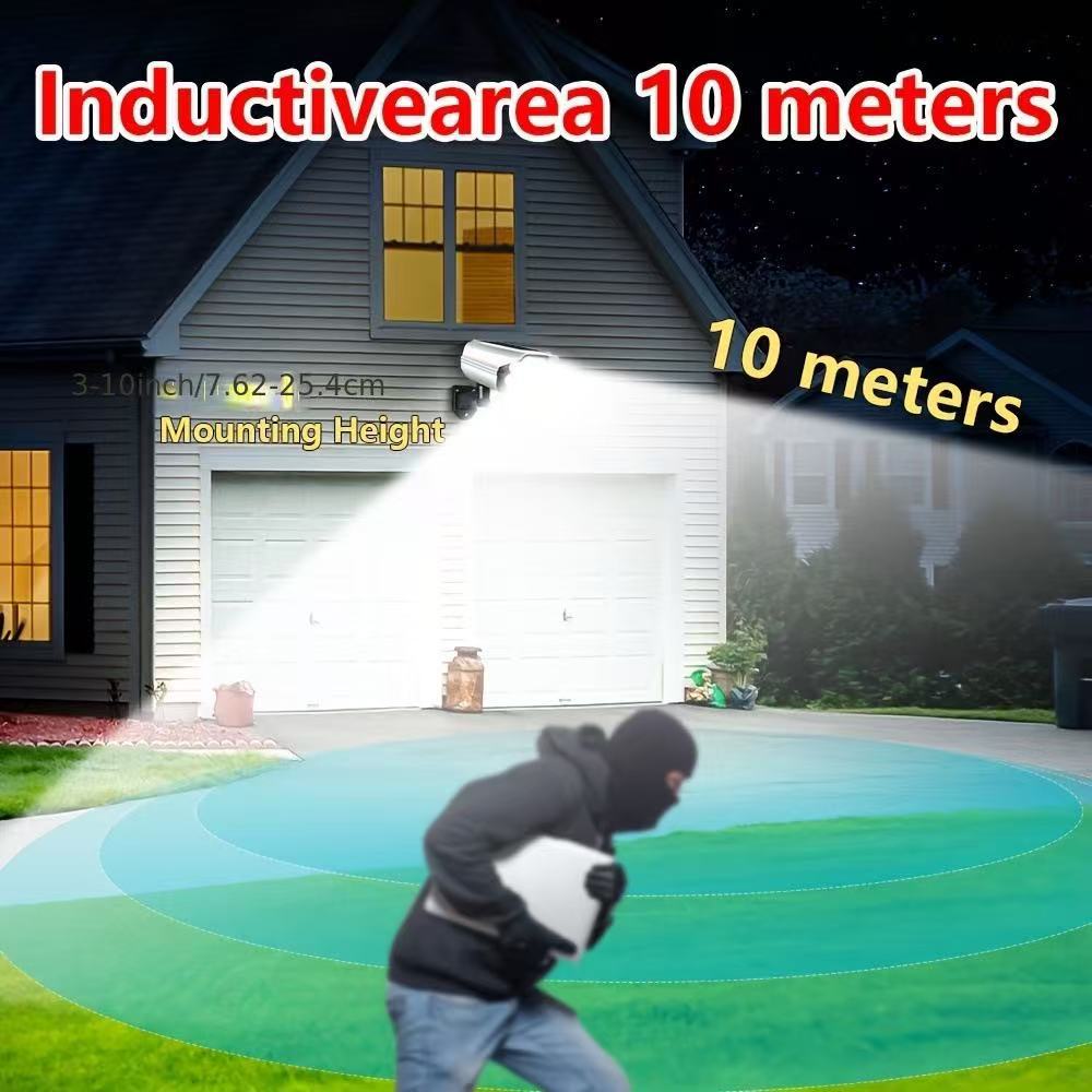 Surveillance fake camera solar sensor wall lamp LED/COB strong light anti-theft remote control wireless surveillance lamp pic 9
