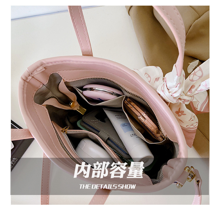 菜篮子2025春夏新款单肩手提包老花质感迷你托特包跨境热销女包详情23