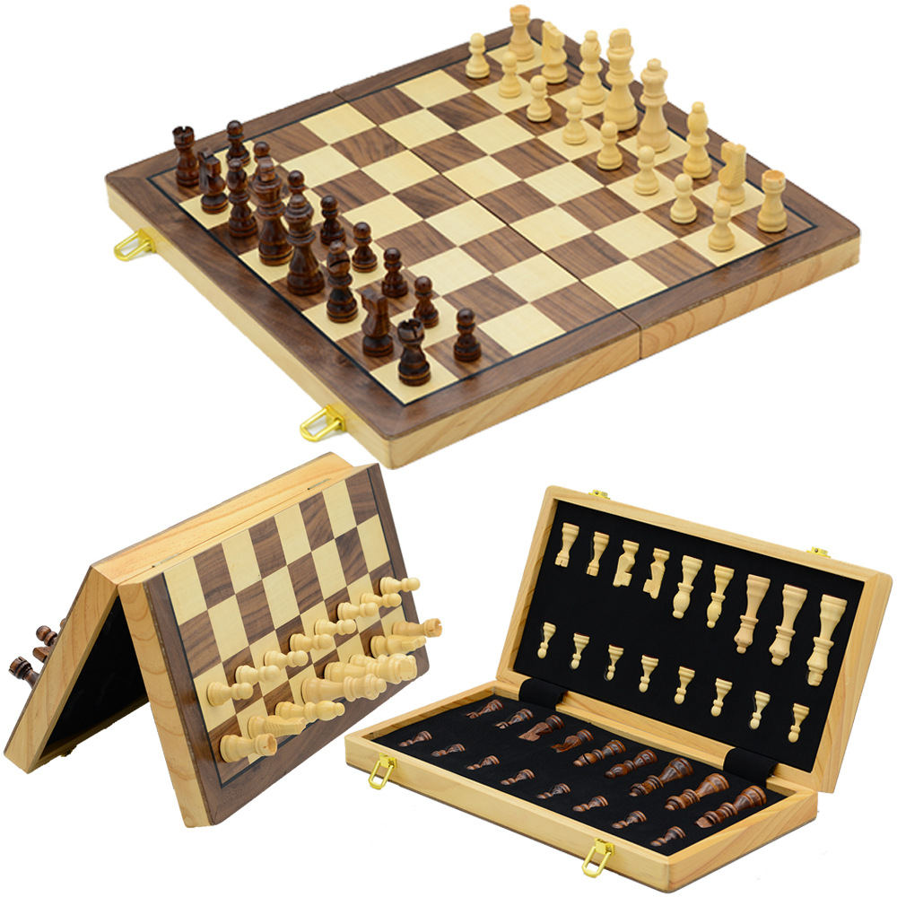 New type of chess and card entertainment, made of wood, magnetic, foldable and 39CM, with double rear, directly sent by the manufacturer for cross-border exclusive supply pic 14