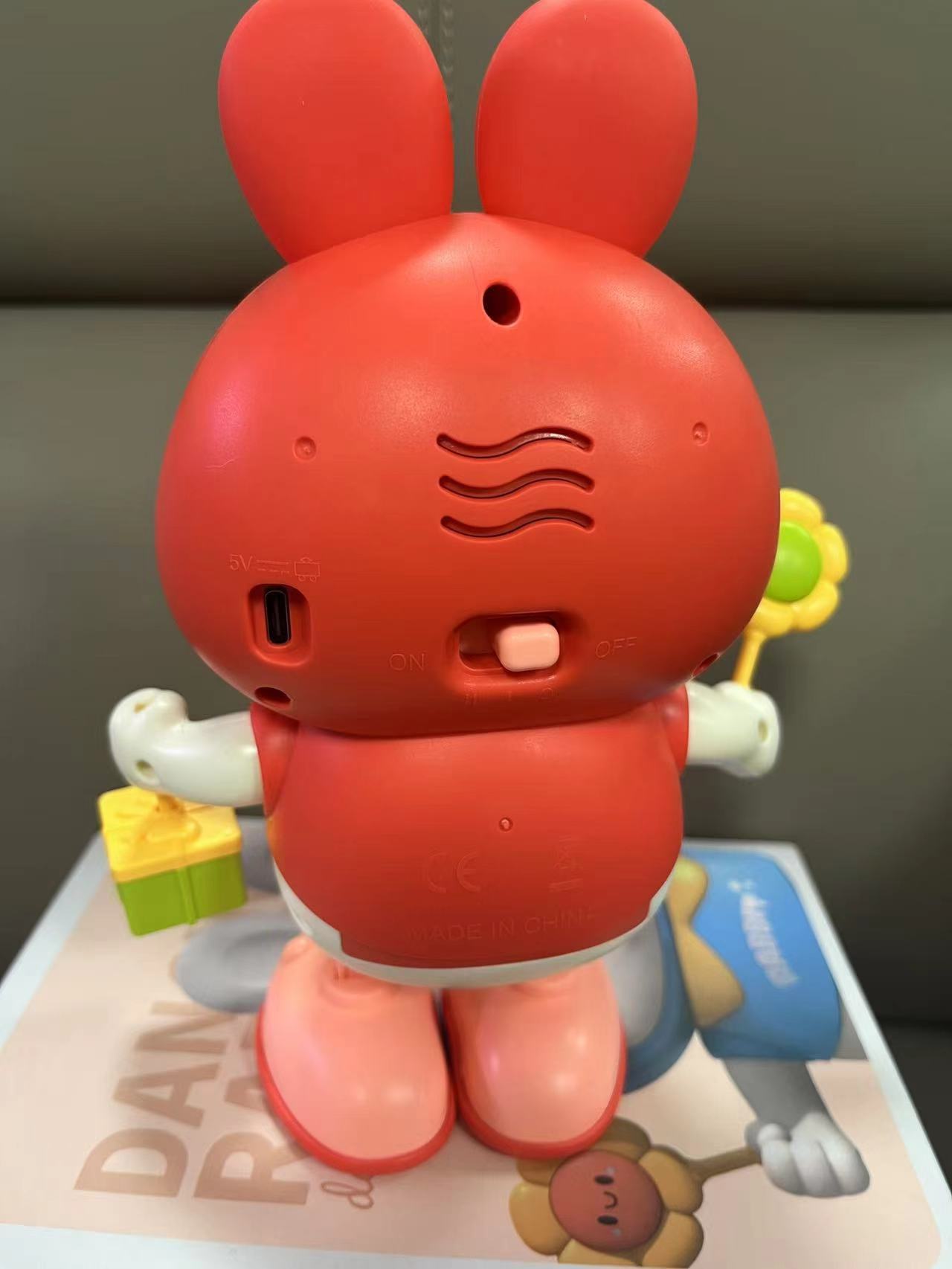 儿童玩具电动跳舞宝宝兔子婴儿抬头训练唱歌互动学爬引导玩具声音详情2