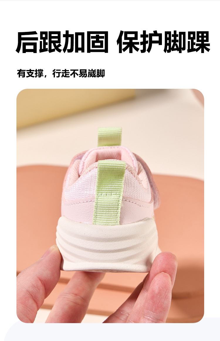25秋季新款网面关键鞋婴幼儿步前防护鞋学步鞋软底舒适防滑机能鞋详情1