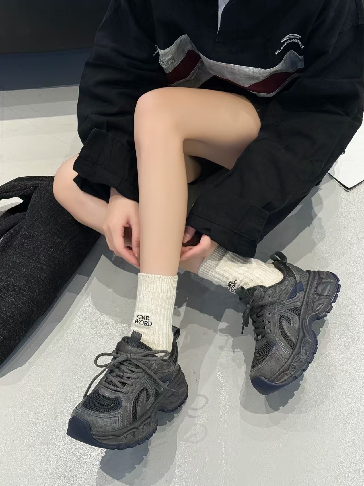 Fleece dad shoes for women 2025 autumn/Winter new retro genuine leather sports casual shoes, versatile thick-soled color-blocking running shoes pic 7