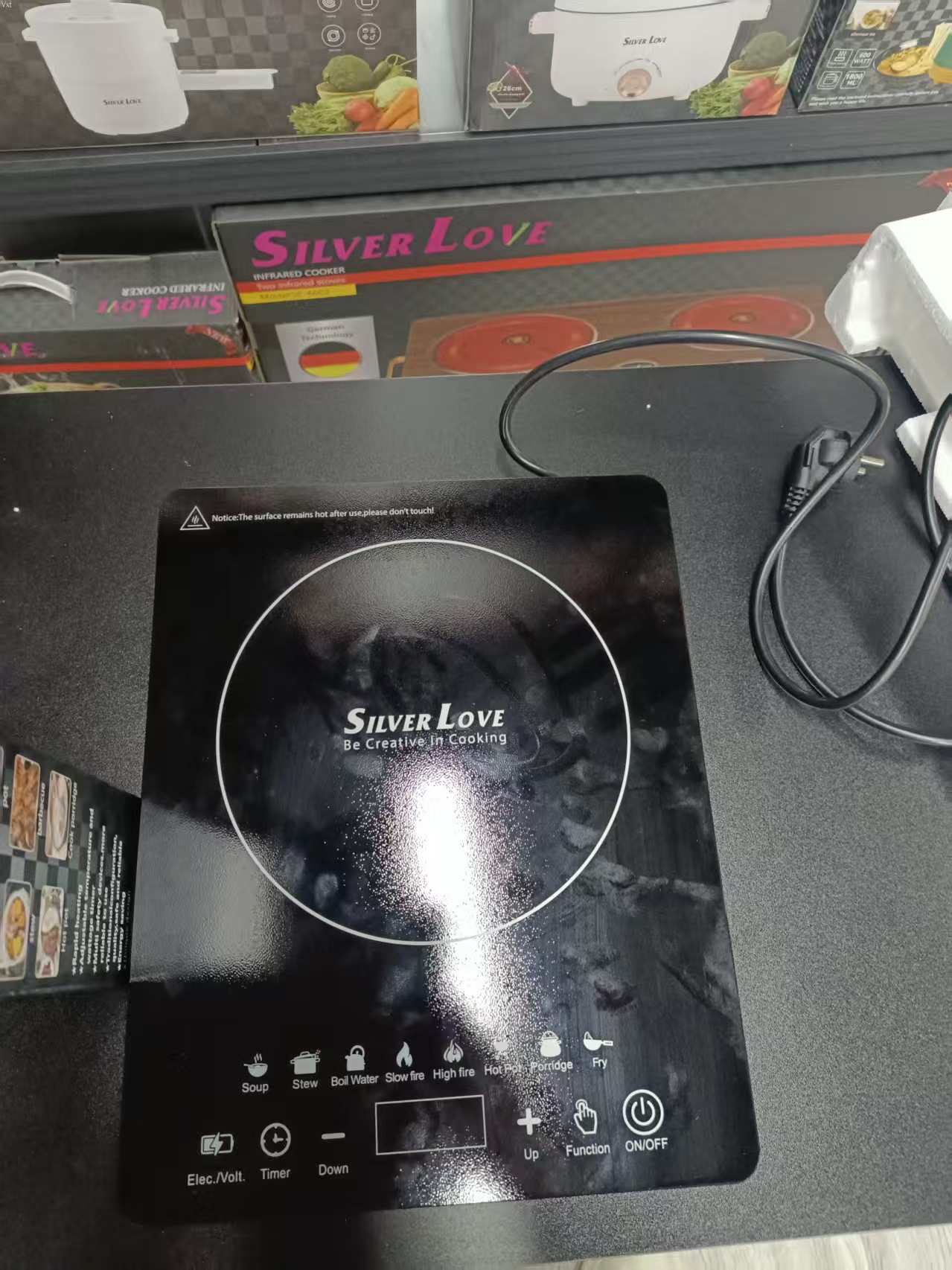 SilverLove红外线炉灶尾货3.5升电煮锅电热水壶煮咖啡机液化氣小爐碳爐详情3
