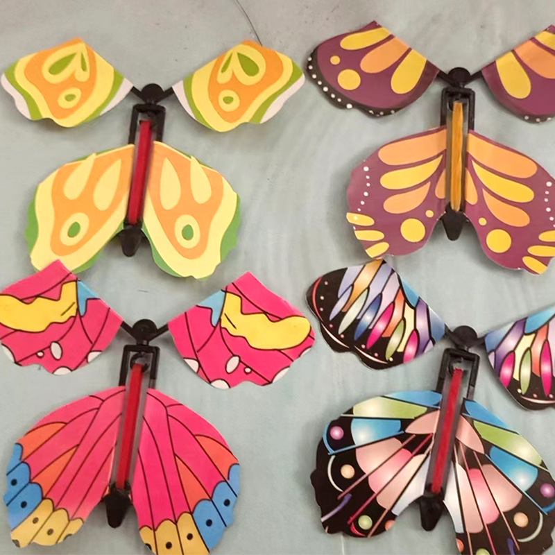 会飞的蝴蝶玩具礼物魔术蝴蝶新奇特书签网红抖音同款魔术道具批发详情3