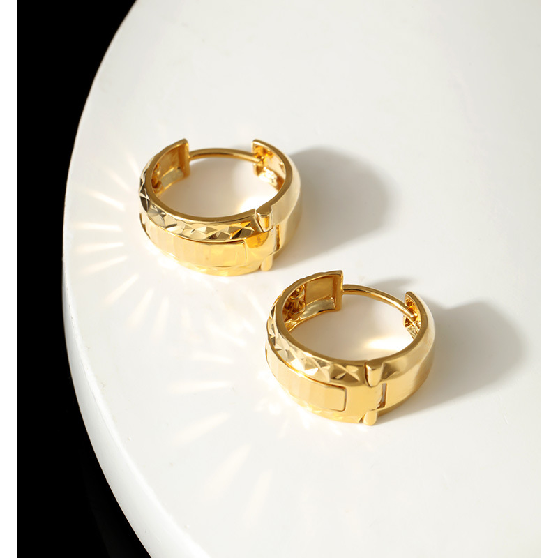 S925纯银耳环切面夏季基础小众极简耳饰百搭气质饰品女高级感耳钉详情28