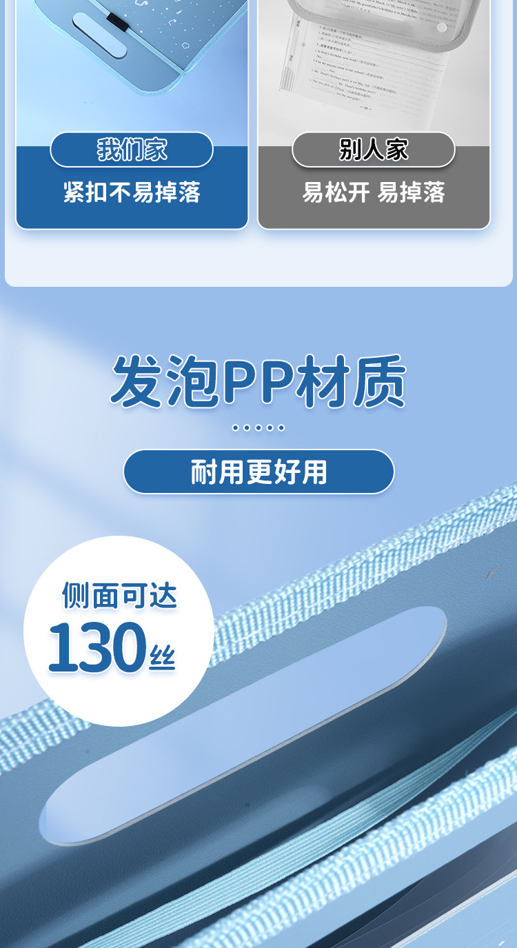 发泡风琴包手提式文件夹学生专用试卷袋多层大容量科目分类卷子收详情8
