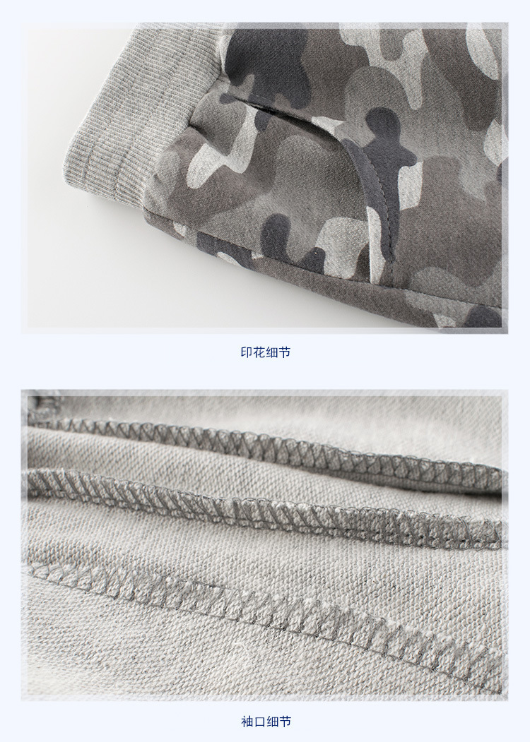 27kids2025夏季新款男童迷彩中裤五分裤薄款童装批发一件代发详情7