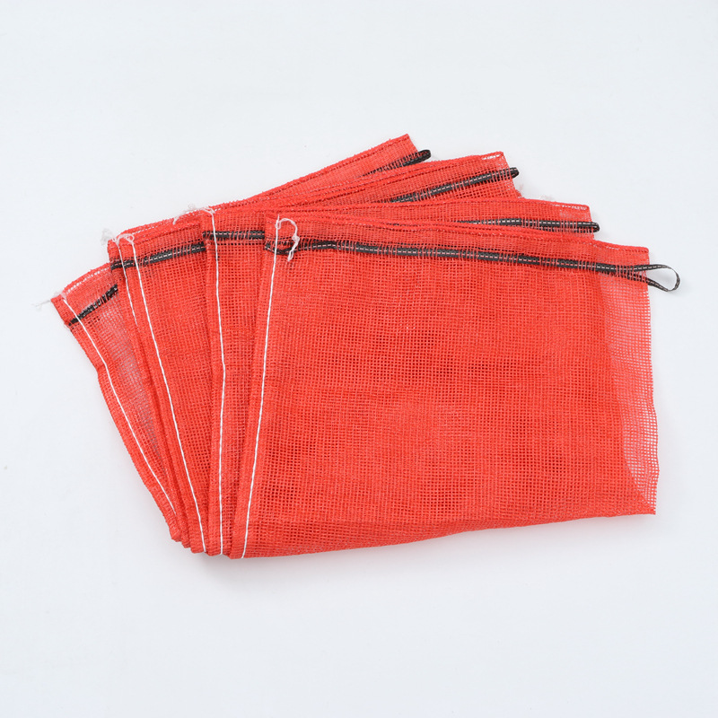 Customized PP plastic plain woven trademark net, eye bags, onion woven bags, vegetable and fruit net bags for foreign trade export pic 3
