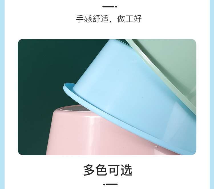 加厚洗脸盆塑料脸盆大号洗菜盆家用儿童洗澡洗脚盆洗衣盆折叠脸盆详情12