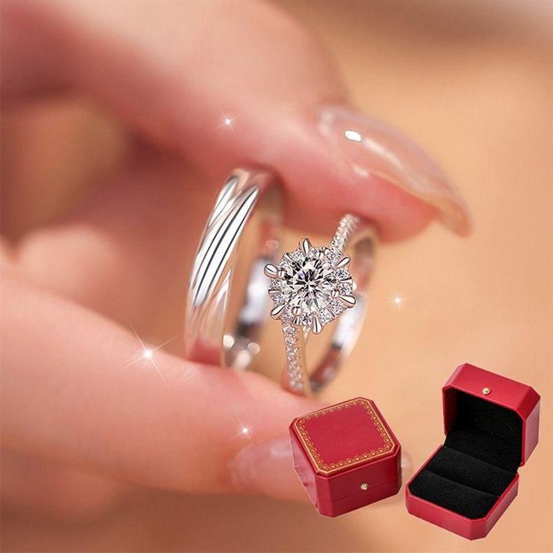 仿真假钻戒一对情侣结婚对戒活口可调节戒指求婚纱照礼仪式用道具详情13