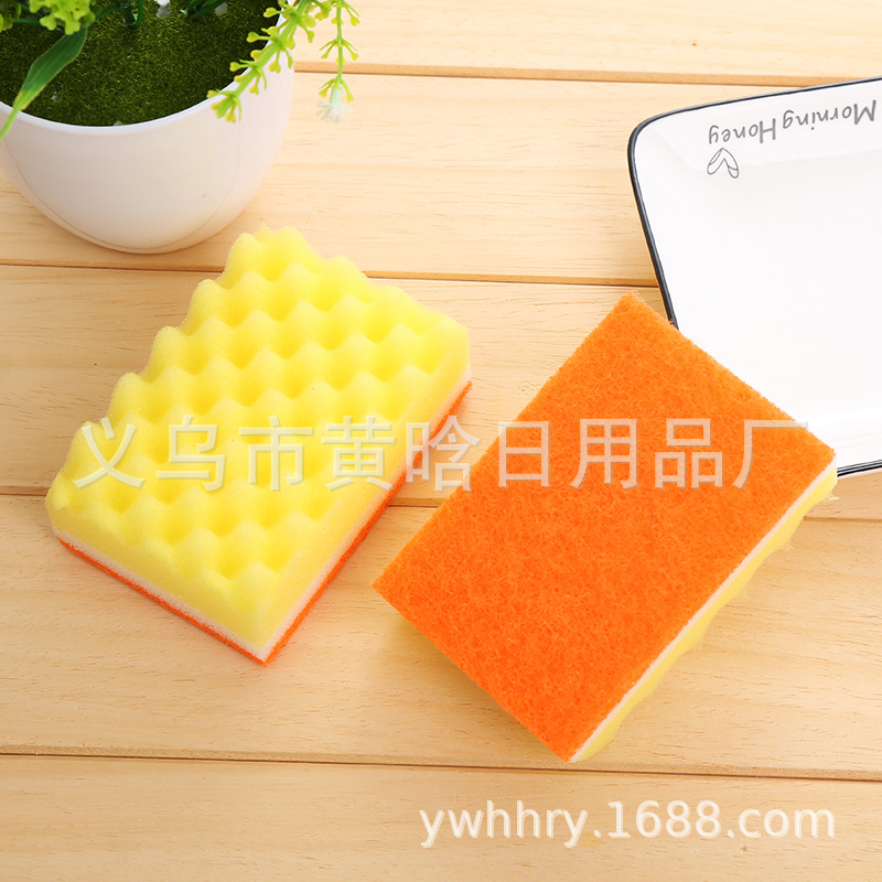 【 Chi Jia 】 6-piece kitchen wave cleaning sponge, scouring pad, car wash, waxing and foaming sponge block pic 4