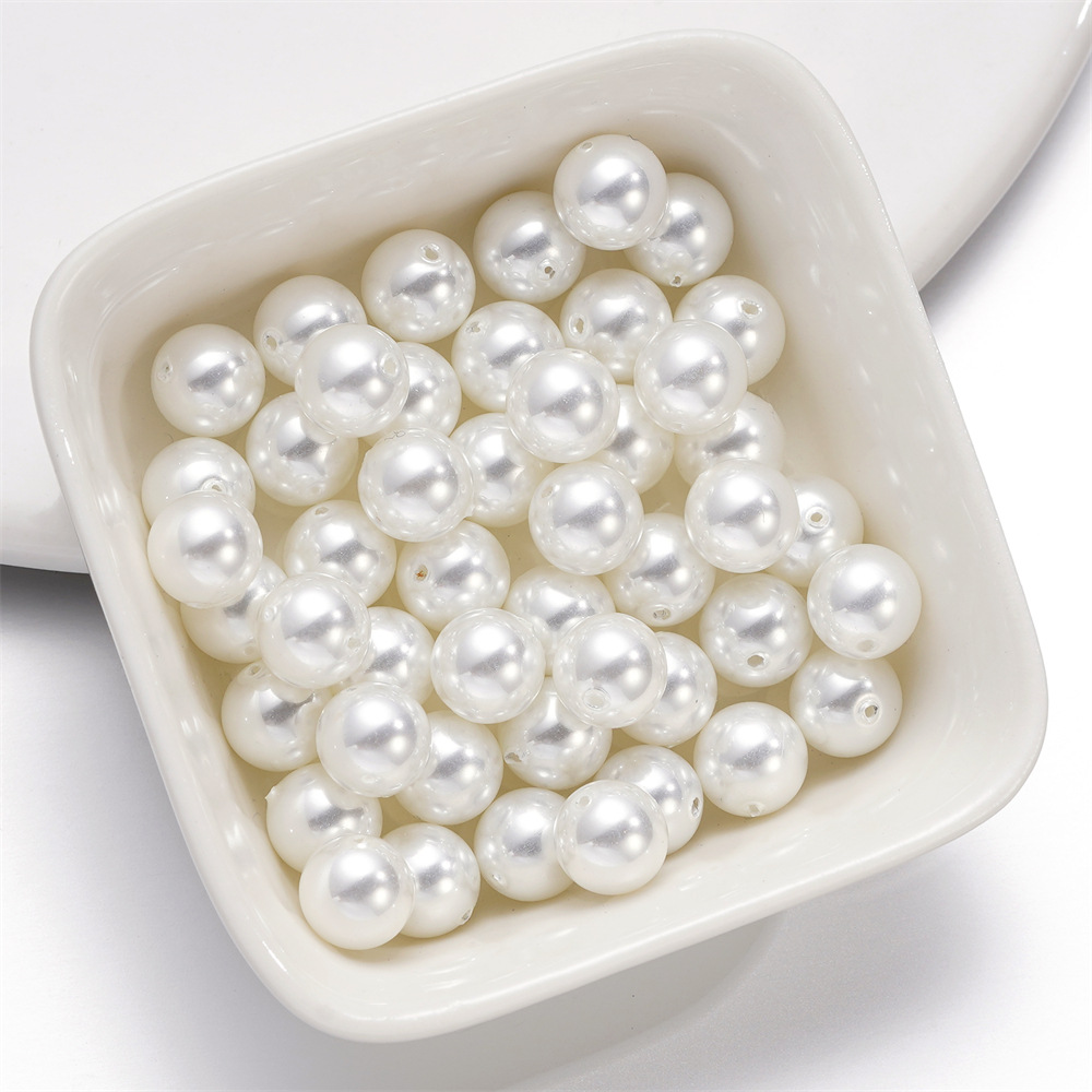 玻璃珍珠直孔散珠施家珍珠 DIY饰品配件散珠串珠子澳白仿珍珠批发详情19