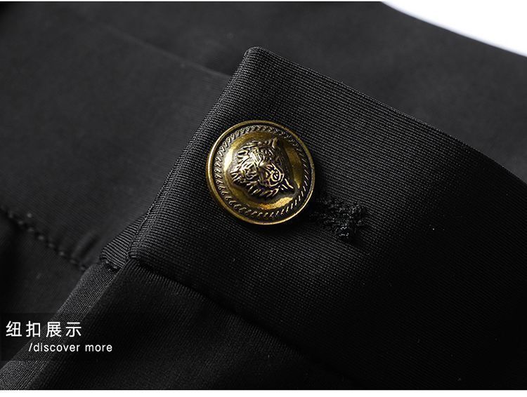 Pantalones de lujo para hombres de verano nuevos pantalones casual para hombres de mediana edad cintura alta corte recto sin plancha anti-arrugas elástico tigre pantalones bordados pic 23